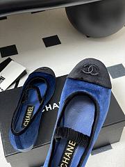 Okify CC Blue Ballet Shoes With Velvet Strap EU35-40  - 4