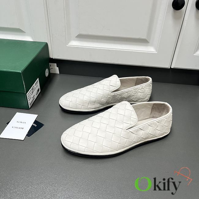 Okify Bottega Veneta White Loafers EU39-44 - 1
