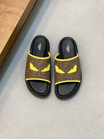 Okify Fendi Yellow Monster Slippers EU38-45