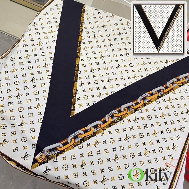 Okify Louis Vuitton Monogram Snake It Silk Scarf M78791 90x90cm  - 1