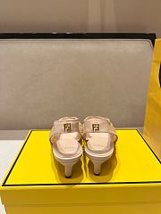 Okify Fendi Crystal Slingback Heels In Beige EU35-41 - 3