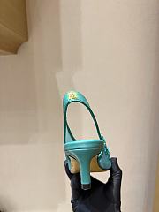 Okify Fendi Crystal Slingback Heels In Blue EU35-41 - 4