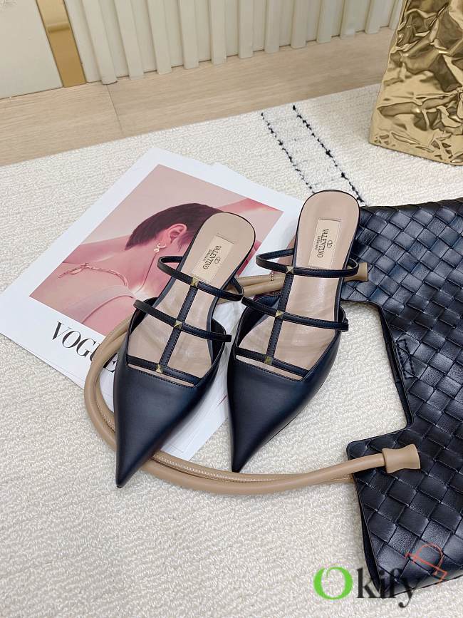 Okify Valentino Black Low Heels EU35-42 - 1