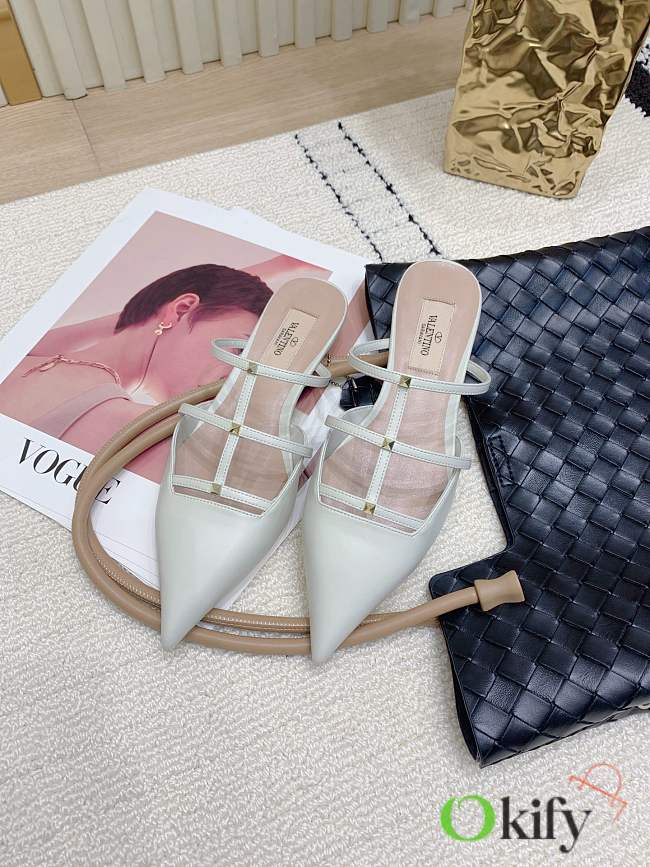 Okify Valentino White Low Heels EU35-42 - 1