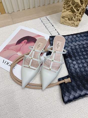 Okify Valentino White Low Heels EU35-42
