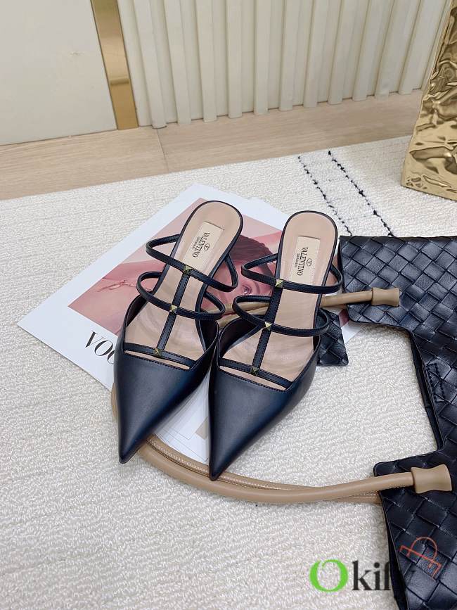 Okify Valentino Black High Heels 6.5cm EU35-42 - 1