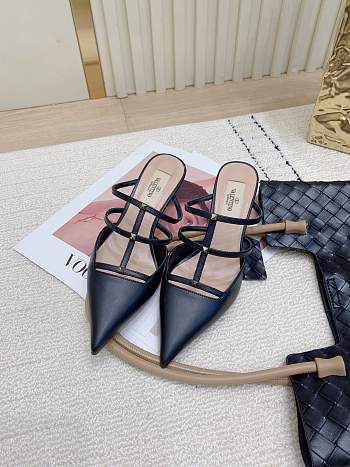 Okify Valentino Black High Heels 6.5cm EU35-42