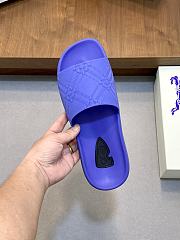 Okify Burberry Purple Slippers For Men EU39-44 - 6