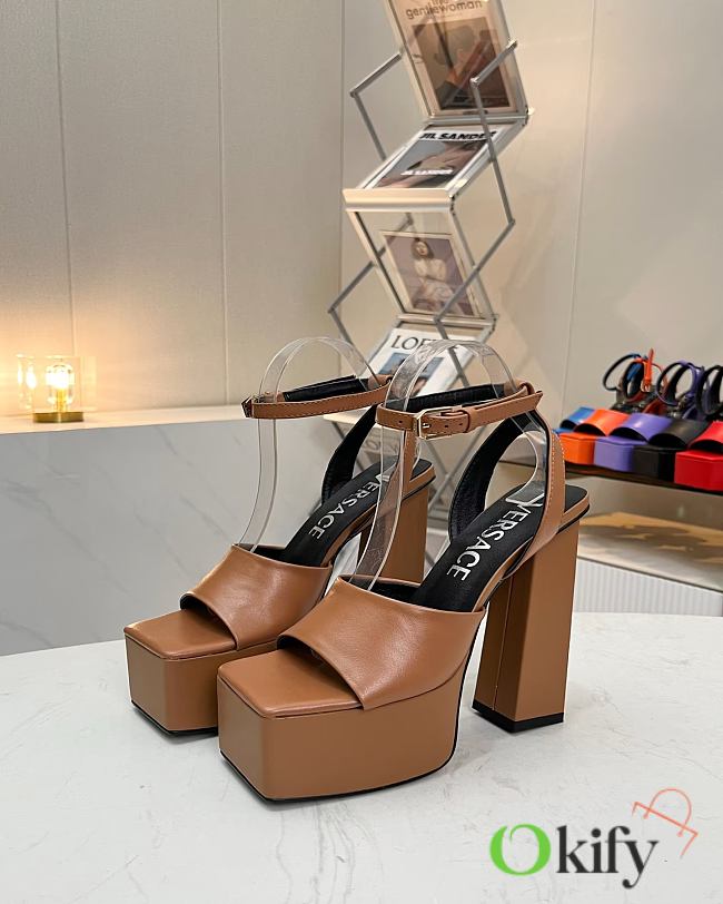 Okify Versace Brown Super High Heels 5-14cm EU35-42 - 1