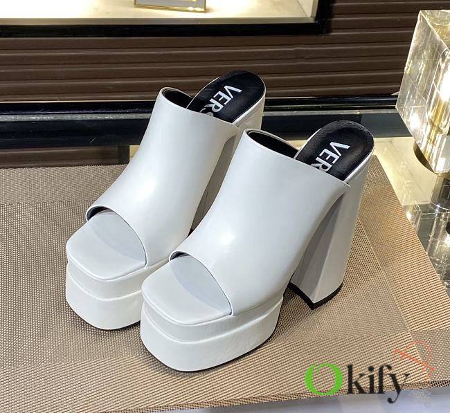 Okify Versace White Super High Heels 5.5-15cm EU35-43 - 1