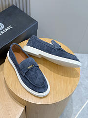 Okify Versace Dark Blue Loafers EU38-45 - 6
