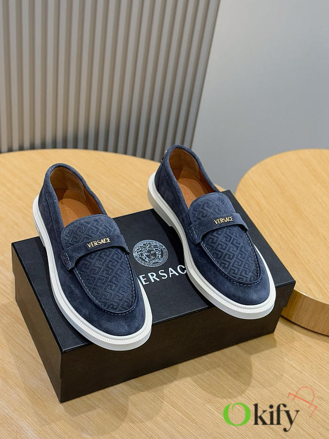 Okify Versace Dark Blue Loafers EU38-45 - 1