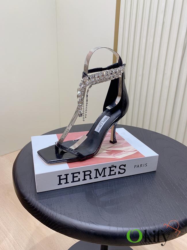Okify Jimmy Choo Verity High Heels 10cm In Black EU34-41 - 1