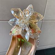 Okify Jimmy Choo Gold Crystal High Heels  - 3
