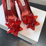 Okify Jimmy Choo Red Crystal High Heels  - 4