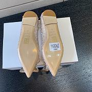 Okify Jimmy Choo Gold Crystal Ballet Shoes  - 4