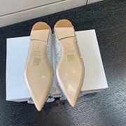 Okify Jimmy Choo Silver Crystal Ballet Shoes  - 5
