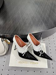 Okify Amina Muaddi Black And White Heels 10.5cm EU35-42 - 2