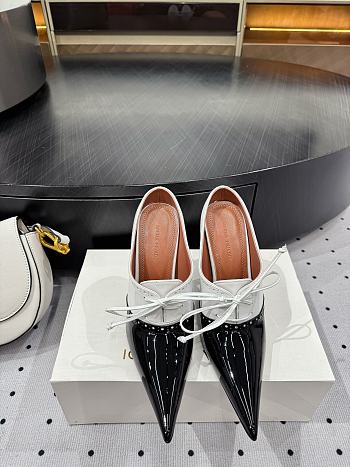 Okify Amina Muaddi Black And White Heels 10.5cm EU35-42