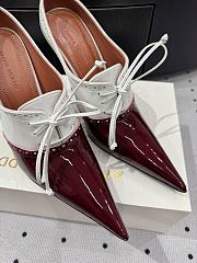 Okify Amina Muaddi Red And White Heels 10.5cm EU35-42 - 2