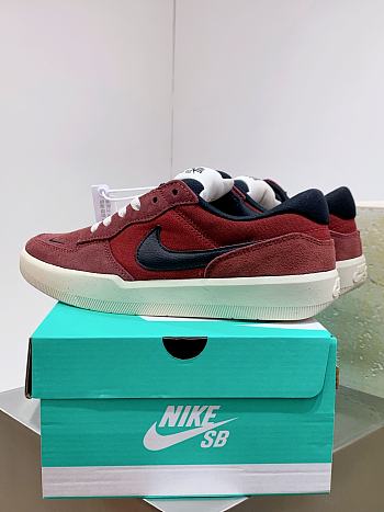 Okify Nike SB Force 58 Skate Shoes In Red EU36-45