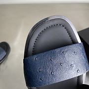 Okify Prada Black And Dark Blue Slides For Men EU38-45 - 4