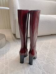 Okify YSL Dark Red High Boots EU35-40  - 6