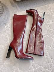 Okify YSL Dark Red High Boots EU35-40  - 5