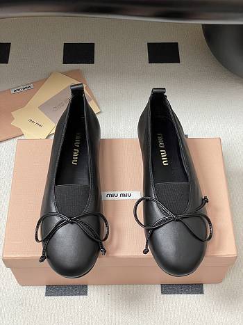 Okify MiuMiu Black Bow Ballet Shoes EU35-40 
