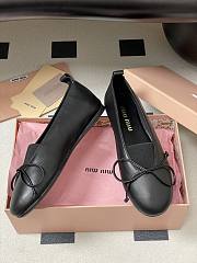 Okify MiuMiu Black Bow Ballet Shoes EU35-40  - 5