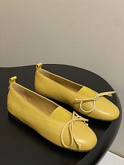Okify MiuMiu Yellow Bow Ballet Shoes EU35-40  - 2