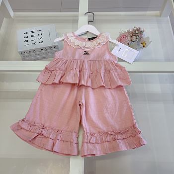 Okify CC Set Of Pink Top And Pants For Kids 