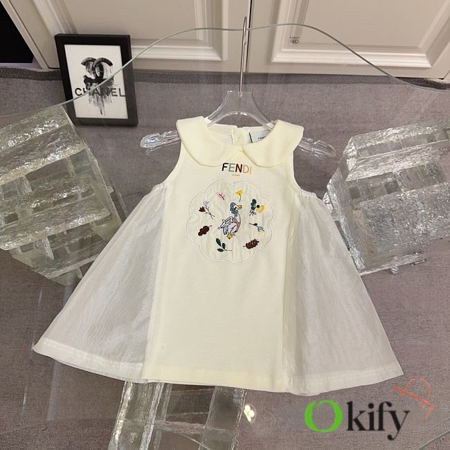 Okify Fendi Duck Dress For Kids  - 1