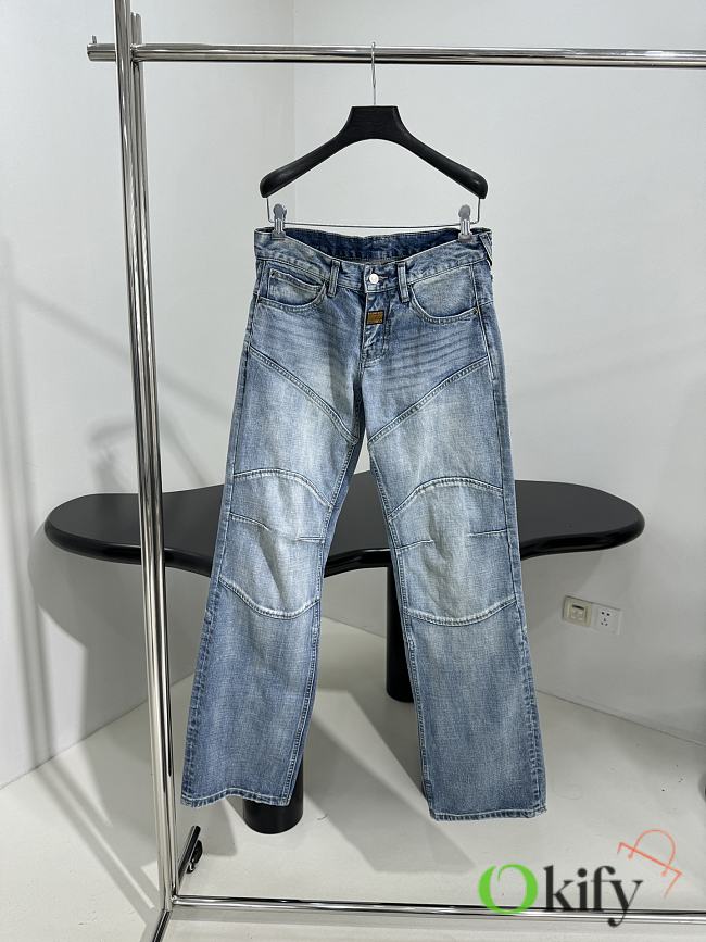 Okify Balenciaga Silhouette Pocket Baggy Jeans S-XL - 1