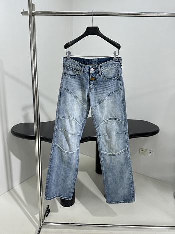 Okify Balenciaga Silhouette Pocket Baggy Jeans S-XL