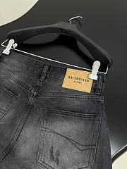 Okify Balenciaga Low Waist Denim Black Shorts S-XL - 3
