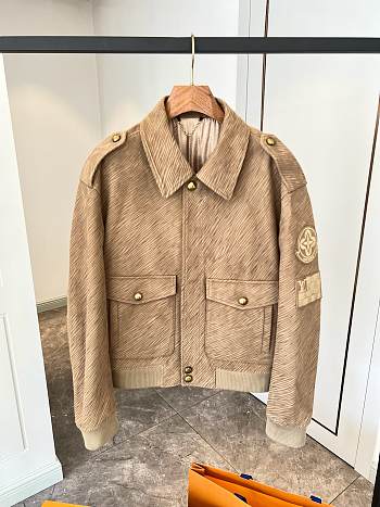 Okify Louis Vuitton Epi Embossed Leather Flight Jacket S-XL 1AFYH6