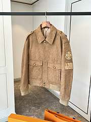 Okify Louis Vuitton Epi Embossed Leather Flight Jacket S-XL 1AFYH6 - 4