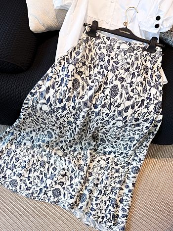 Okify Louis Vuitton Botanical Print Flared Maxi Skirt S-XL 1AGPY5