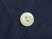 Okify Gucci Cotton Poplin Shirt In Navy Blue S-2XL  - 2