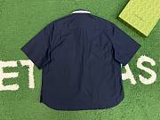 Okify Gucci Cotton Poplin Shirt In Navy Blue S-2XL  - 4