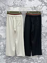 Okify Gucci Double Waist Wide Leg Pants In Black Or White SML  - 4