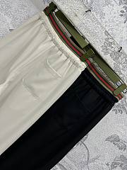 Okify Gucci Double Waist Wide Leg Pants In Black Or White SML  - 2