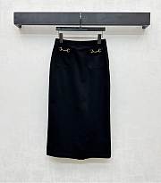 Okify Gucci Set Of Black Lace Up Shirt And Skirt SML - 5