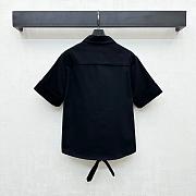 Okify Gucci Set Of Black Lace Up Shirt And Skirt SML - 3