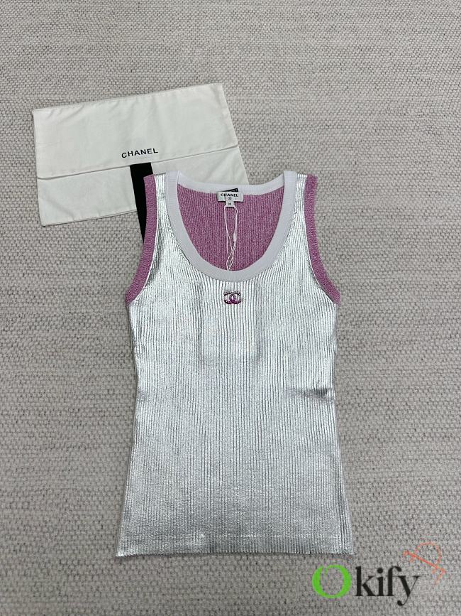 Okify CC Silver And Pink Tank Top SML - 1
