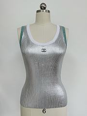 Okify CC Silver And Green Mint Tank Top SML - 5