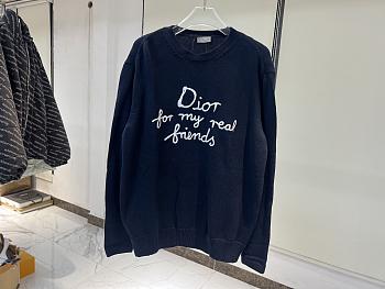 Okify Dior For My Real Friends Sweater In Blue SML
