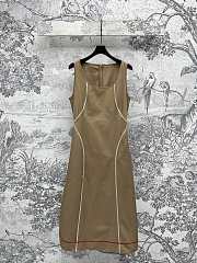 Okify Fendi Cotton Dress In Beige SML  - 1