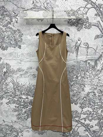 Okify Fendi Cotton Dress In Beige SML 